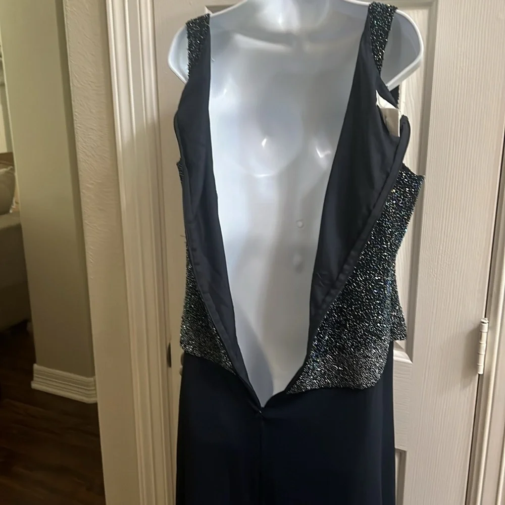 Floor Length Formal Dress with Bling Top - Picture 9 of 15